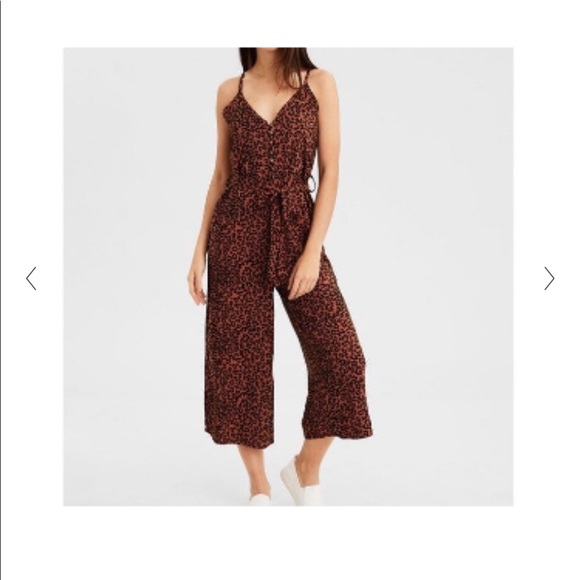 American Eagle Leopard Jumpsuit - Picture 2 of 2